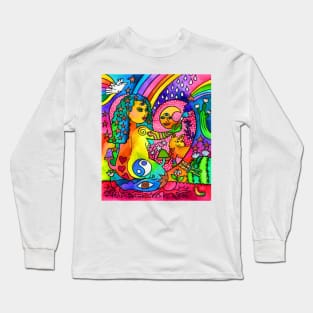 Painting with Cosmic Love Long Sleeve T-Shirt